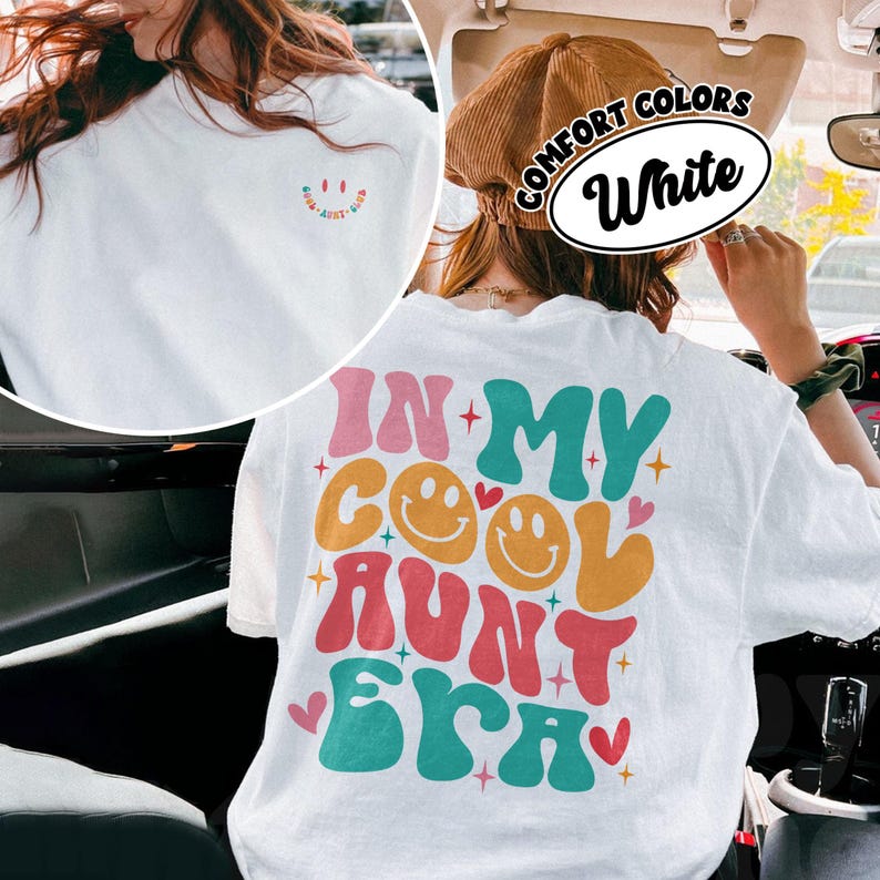 In My Cool Aunt Era Comfort Colors Shirt, Cool Aunts Club TShirt, Aunt Shirt, Auntie Shirts, Aunt Gift, Gift For Aunt, New Aunt Shirt Gift