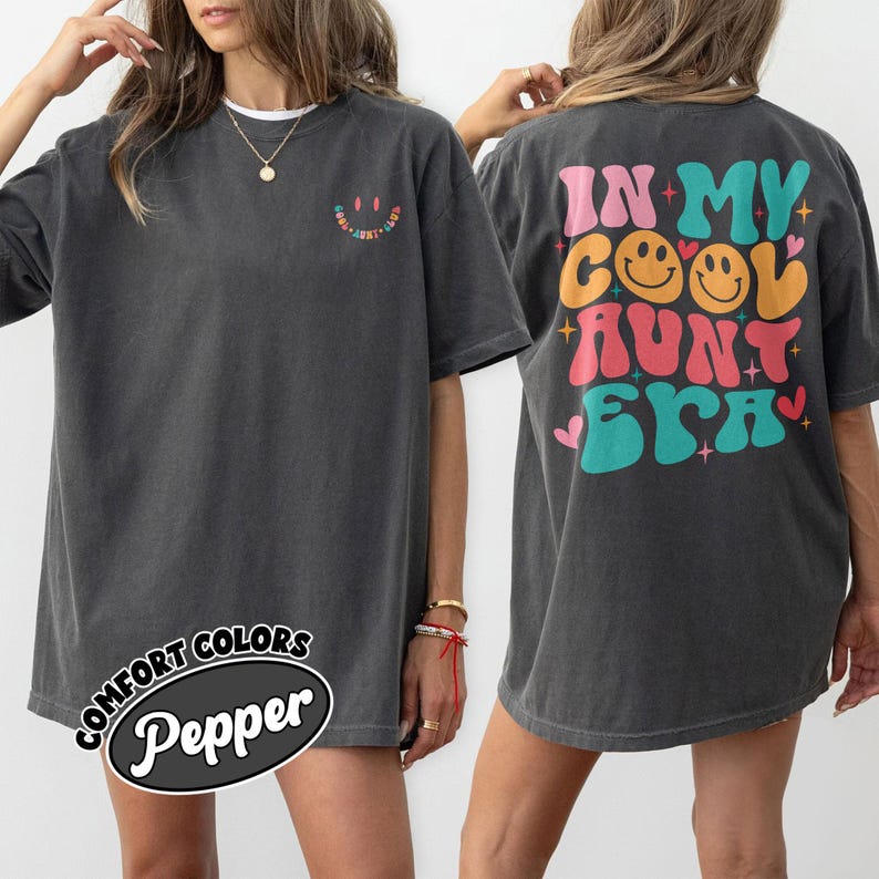In My Cool Aunt Era Comfort Colors Shirt, Cool Aunts Club TShirt, Aunt Shirt, Auntie Shirts, Aunt Gift, Gift For Aunt, New Aunt Shirt Gift